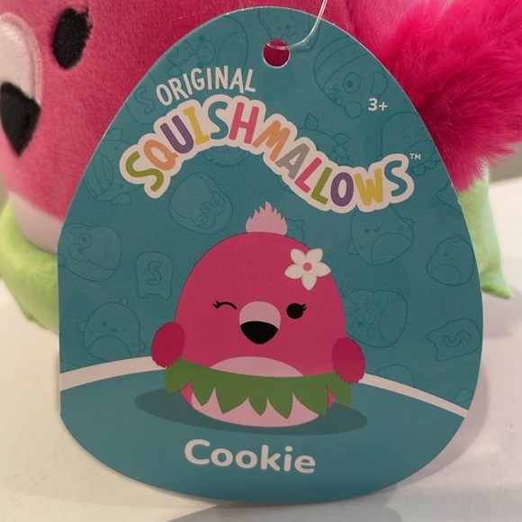 NWT 5” Cookie the Flamingo in Hula Skirt Squishmallow from Summer Mystery Bag - Picture 4 of 6